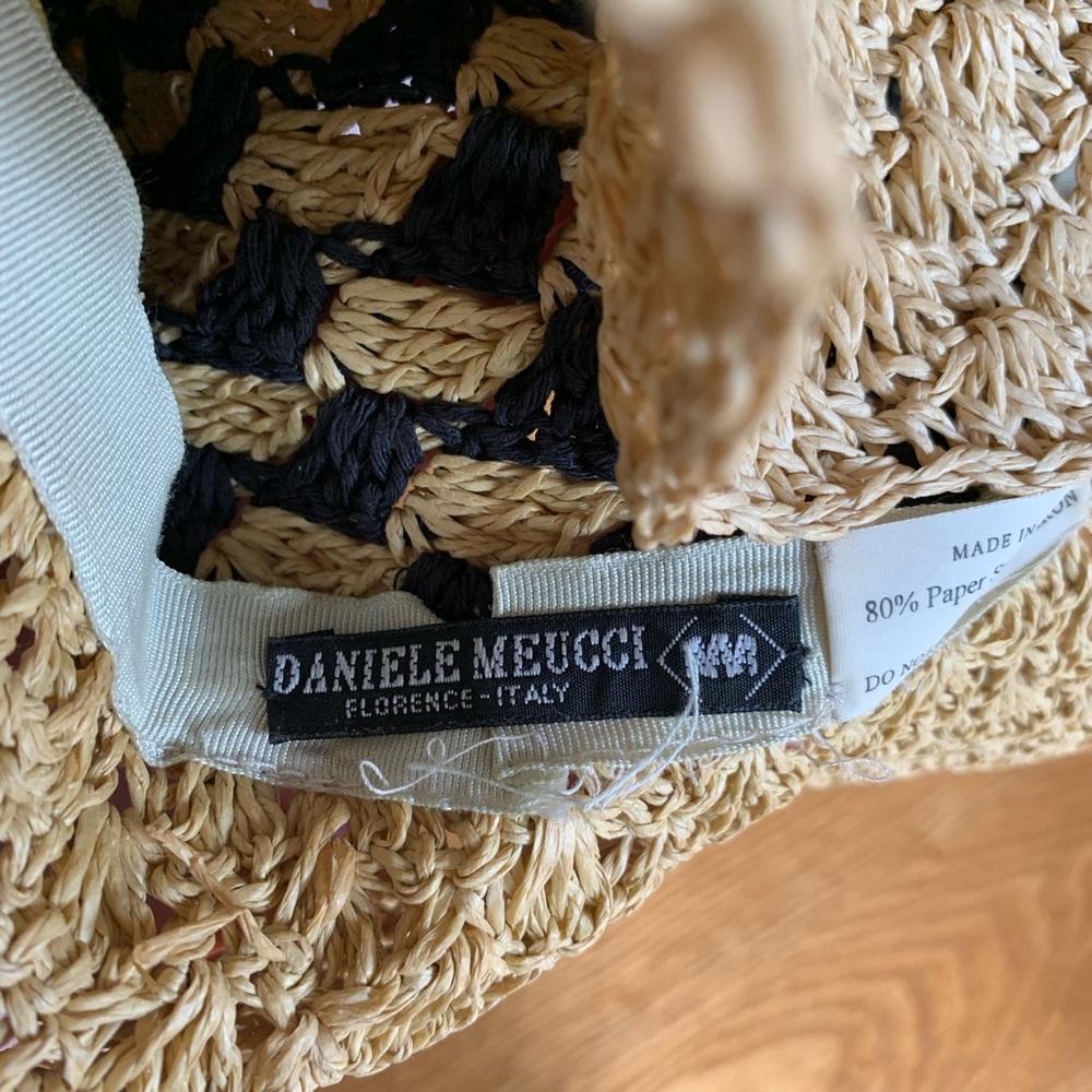Daniele Meucci Women’s Italian Straw Summer Bucket Hat - Picture 7 of 7